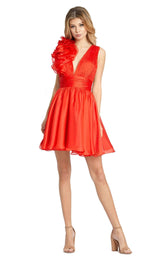 1 of 4 Mac Duggal 48952i Dress Red