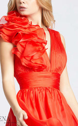 4 of 4 Mac Duggal 48952i Dress Red