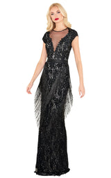 2 of 8 Mac Duggal 4898R Black-Nude