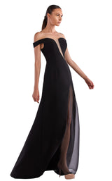 1 of 2 Edward Arsouni Couture SS0489 Dress Black