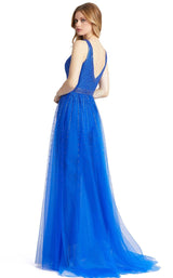 3 of 4 Mac Duggal 49009i Jumpsuit Royal