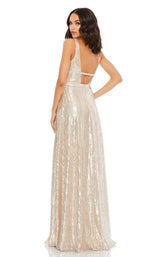 2 of 3 Mac Duggal 49012 Dress Nude-Silver