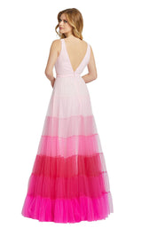 2 of 4 Mac Duggal 49065L Pink Ombre