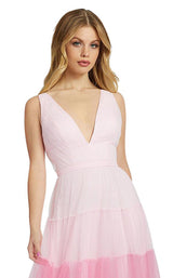 3 of 4 Mac Duggal 49065L Pink Ombre