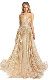 1 of 4 Mac Duggal 4906M Dress Nude-Pale-Gold