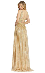 3 of 4 Mac Duggal 4906M Dress Nude-Pale-Gold