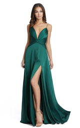 1 of 3 Mac Duggal 49085i Dress Emerald-Green