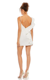 2 of 3 Mac Duggal 49107 Dress White