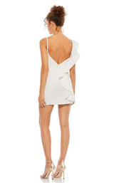 2 of 3 Mac Duggal 49107 Dress White