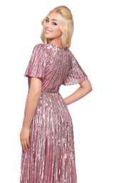 6 of 6 Mac Duggal 4913D Rose