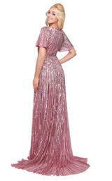 3 of 6 Mac Duggal 4913D Rose