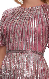 2 of 6 Mac Duggal 4913D Rose