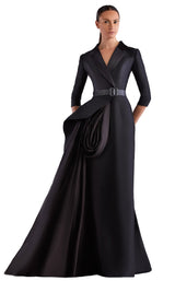 1 of 2 Edward Arsouni Couture SS0491 Dress Black
