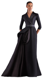 1 of 2 Edward Arsouni Couture SS0491 Black