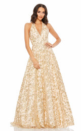 1 of 3 Mac Duggal 49260 Dress Gold