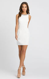2 of 4 Mac Duggal 49280i Dress White
