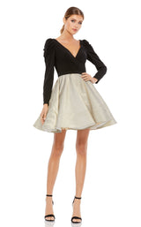 1 of 3 Mac Duggal 49296 Dress Black-Gold