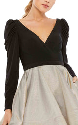 3 of 3 Mac Duggal 49296 Dress Black-Gold