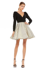 1 of 3 Mac Duggal 49296i Dress Black-Gold