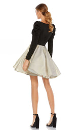 2 of 3 Mac Duggal 49296i Dress Black-Gold