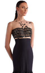 2 of 2 Edward Arsouni Couture SS0493 Dress Black