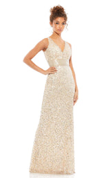 3 of 6 Mac Duggal 4930 Nude-Gold