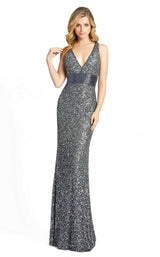 2 of 6 Mac Duggal 4930D Dress Charcoal