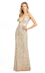 1 of 6 Mac Duggal 4930D Dress Nude-Gold