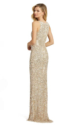 3 of 6 Mac Duggal 4930D Dress Nude-Gold