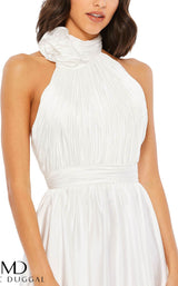 4 of 4 Mac Duggal 49333M Dress White