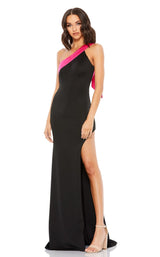 1 of 2 Mac Duggal 49444 Dress Black-Hot-Pink