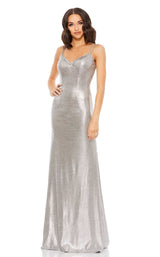 1 of 3 Mac Duggal 49449 Dress Silver