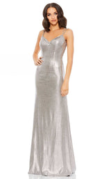 1 of 3 Mac Duggal 49449M Dress Silver