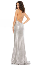 2 of 3 Mac Duggal 49449M Dress Silver