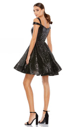 3 of 4 Mac Duggal 49484i Dress Noir-Sequin