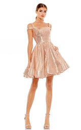 2 of 4 Mac Duggal 49484i Dress Rose-Gold-Sequin