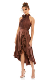 1 of 8 Mac Duggal 49488 Dress Chocolate