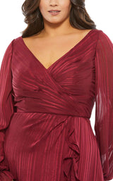 3 of 3 Mac Duggal Fabulouss 49498 Burgundy