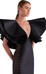 2 of 2 Edward Arsouni Couture SS0495 Dress Black