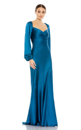 1 of 3 Mac Duggal 49519 Dress Ocean-Blue