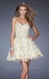 1 of 8 La Femme 20063 Yellow/White