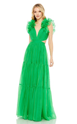 2 of 9 Mac Duggal 49528 Dress Emerald