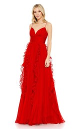 2 of 12 Mac Duggal 49533 Dress Red