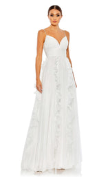 4 of 12 Mac Duggal 49533 Dress White