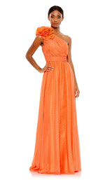 2 of 9 Mac Duggal 49536 Dress Tangerine