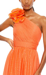8 of 9 Mac Duggal 49536 Dress Tangerine