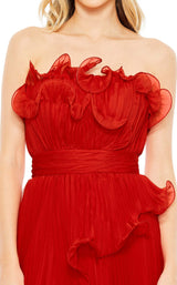 11 of 12 Mac Duggal 49537 Dress Red