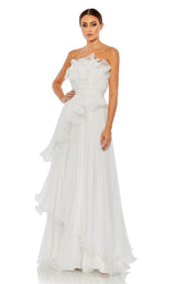 2 of 12 Mac Duggal 49537 Dress White