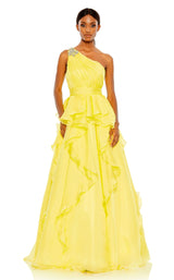 1 of 6 Mac Duggal 49541 Dress Lemon