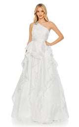 2 of 6 Mac Duggal 49541 Dress White